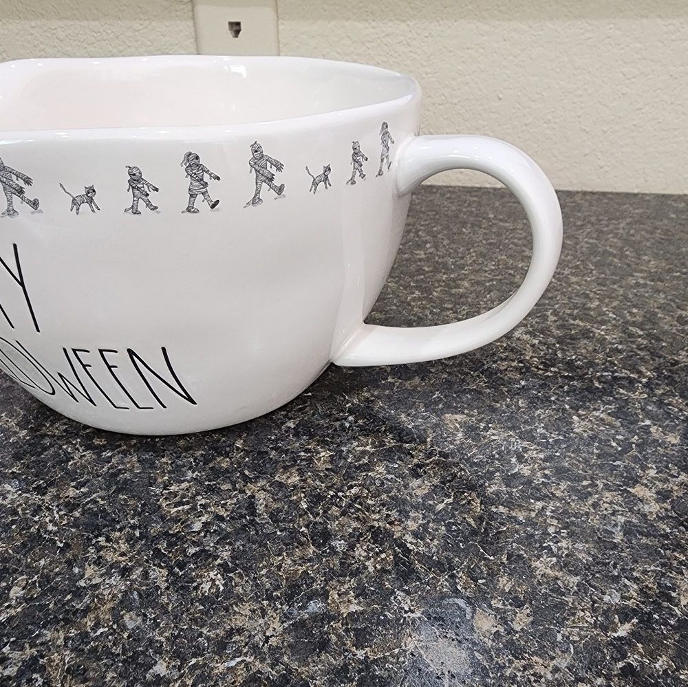 Rae Dunn HAPPY HALLOWEEN Mummy pattern Mixing Bowl - Picture 4 of 8